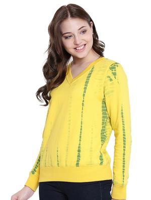 yellow fleece tie and dye sweatshirt - 12369817 - Standard Image - 2
