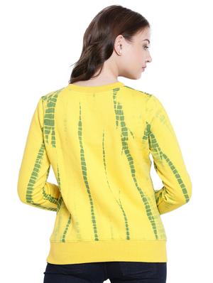 yellow fleece tie and dye sweatshirt - 12369817 - Standard Image - 4