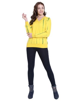 yellow fleece tie and dye sweatshirt - 12369817 - Standard Image - 5
