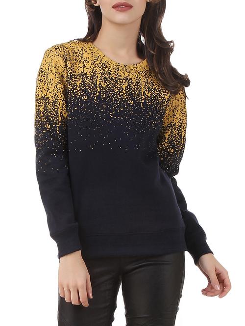 navy blue fleece sweatshirt - 12369819 - Standard Image - 1