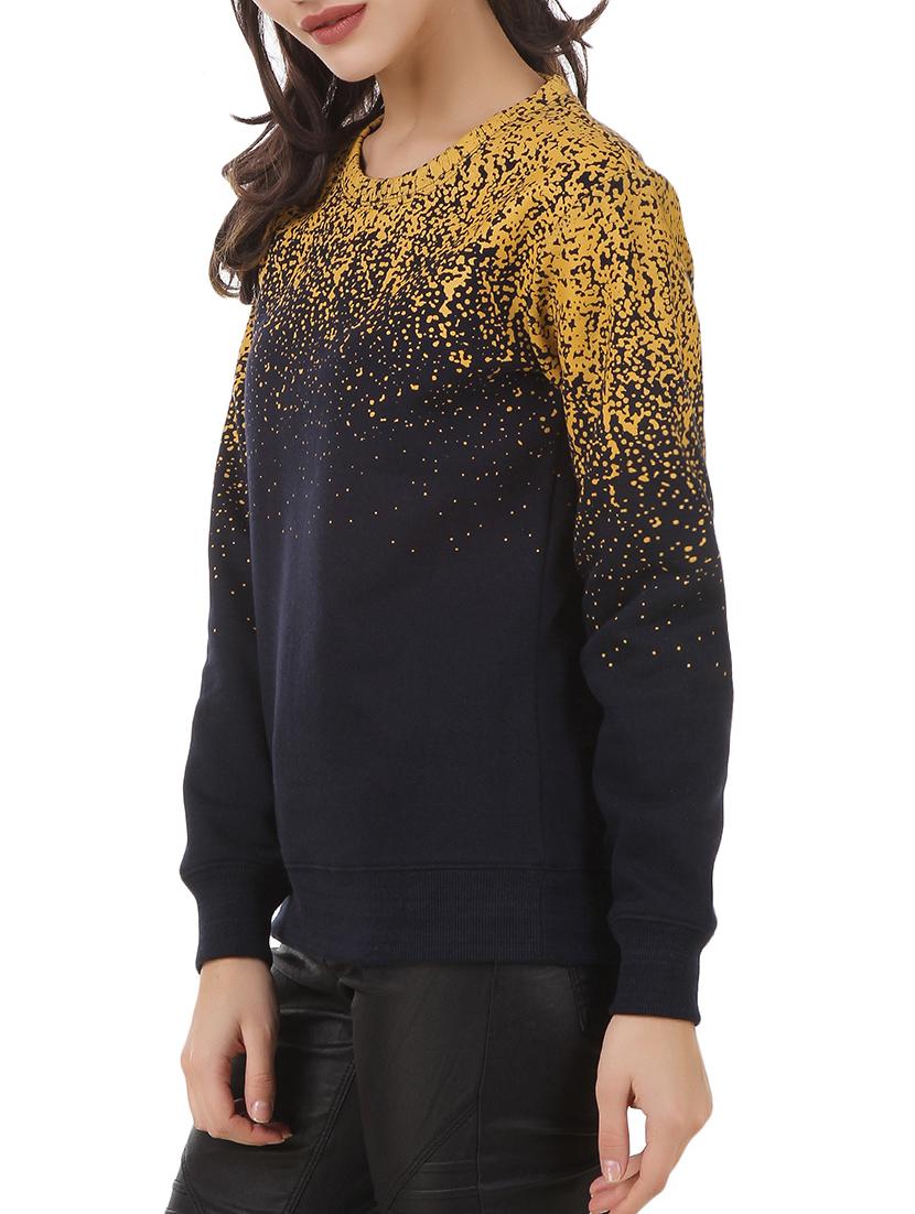 navy blue fleece sweatshirt - 12369819 - Zoom Image - 2