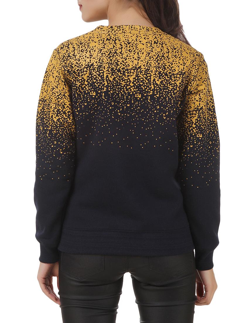 navy blue fleece sweatshirt - 12369819 - Zoom Image - 3
