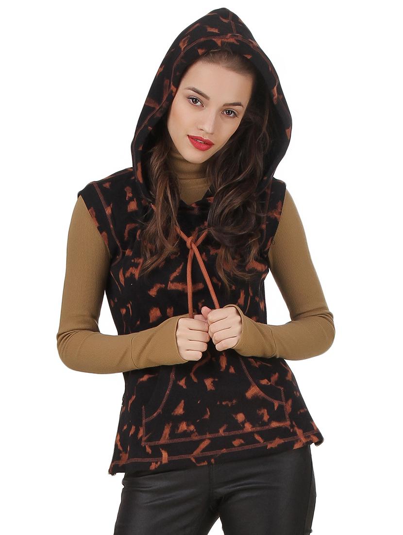 black cotton sweatshirt - 12369826 - Zoom Image - 1