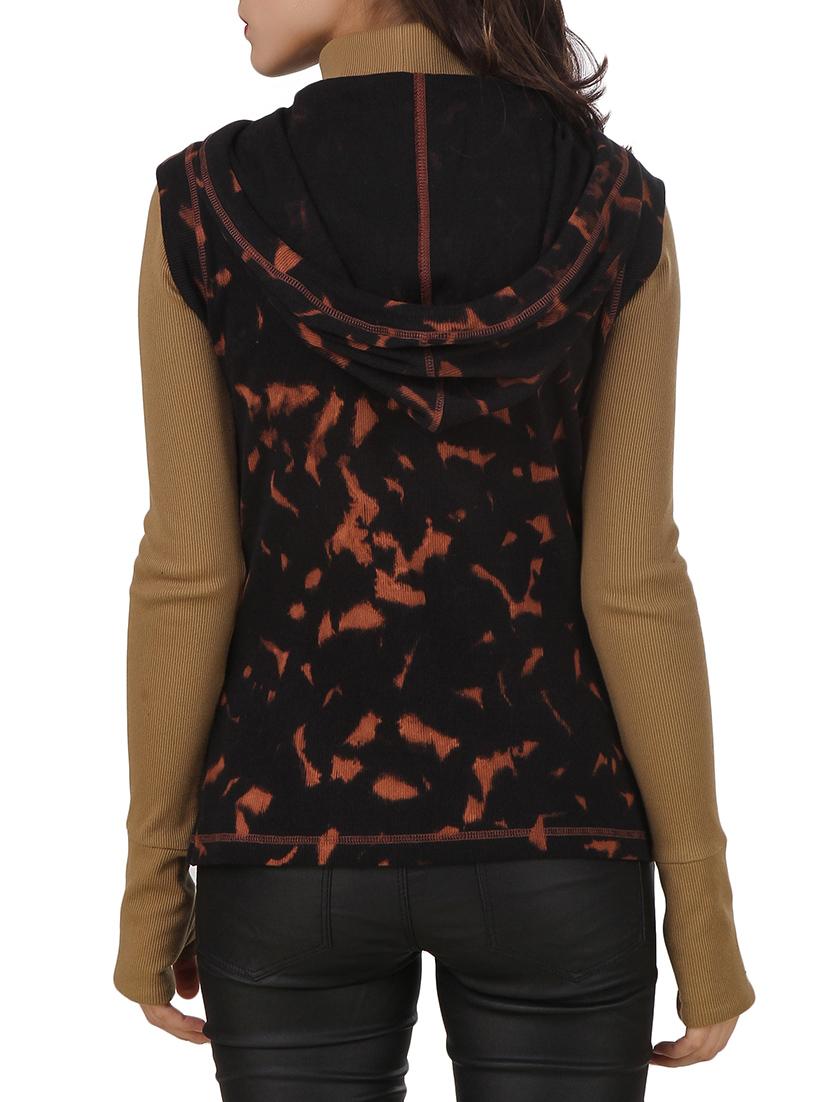 black cotton sweatshirt - 12369826 - Zoom Image - 3