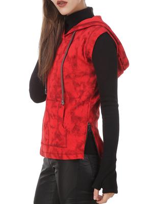 red cotton hooded sweatshirt - 12369828 - Standard Image - 2