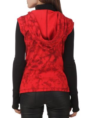 red cotton hooded sweatshirt - 12369828 - Standard Image - 3