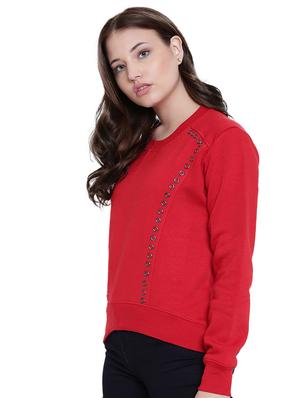 red fleece sweatshirt - 12369833 - Standard Image - 2