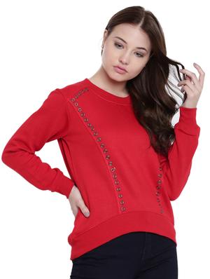 red fleece sweatshirt - 12369833 - Standard Image - 3