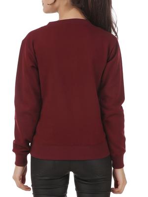 maroon fleece sweatshirt - 12369835 - Standard Image - 3