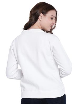eyelet detail round neck sweatshirt - 12369836 - Standard Image - 4