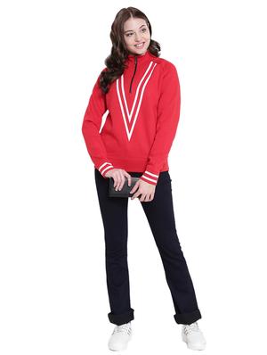 red fleece sweatshirt - 12369839 - Standard Image - 5