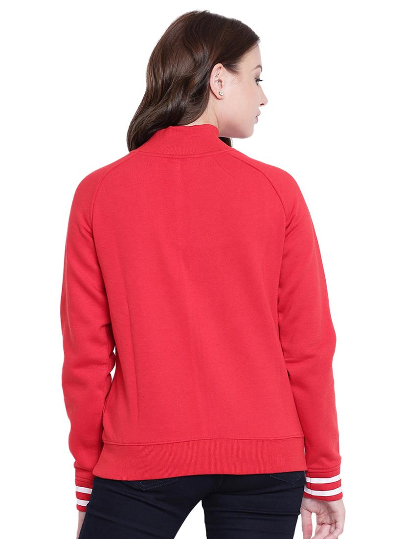 red fleece sweatshirt - 12369839 - Zoom Image - 4