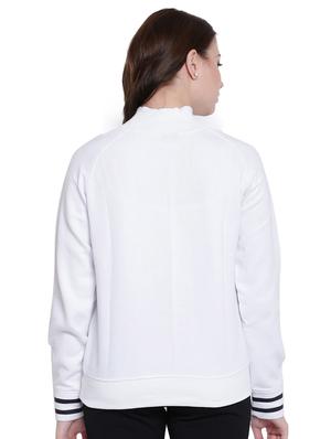 contrast striped turtle neck sweatshirt - 12369840 - Standard Image - 4