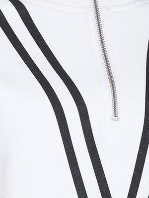 contrast striped turtle neck sweatshirt - 12369840 - Standard Image - 6