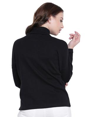 black cotton sweatshirt - 12369847 - Standard Image - 4