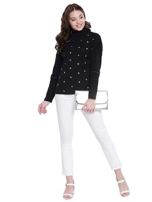 black cotton sweatshirt - 12369847 - Standard Image - 5