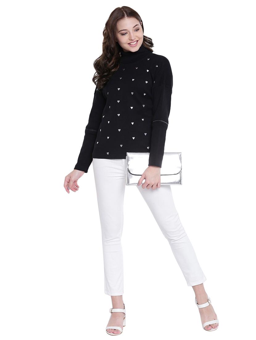 black cotton sweatshirt - 12369847 - Zoom Image - 5