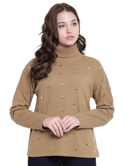 brown cotton sweatshirt - 12369848 - Standard Image - 1