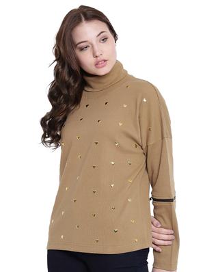 brown cotton sweatshirt - 12369848 - Standard Image - 2