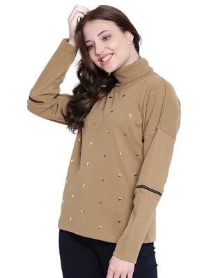 brown cotton sweatshirt - 12369848 - Standard Image - 3