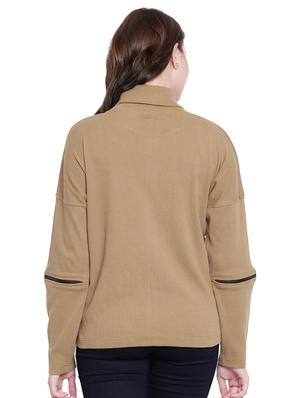 brown cotton sweatshirt - 12369848 - Standard Image - 4