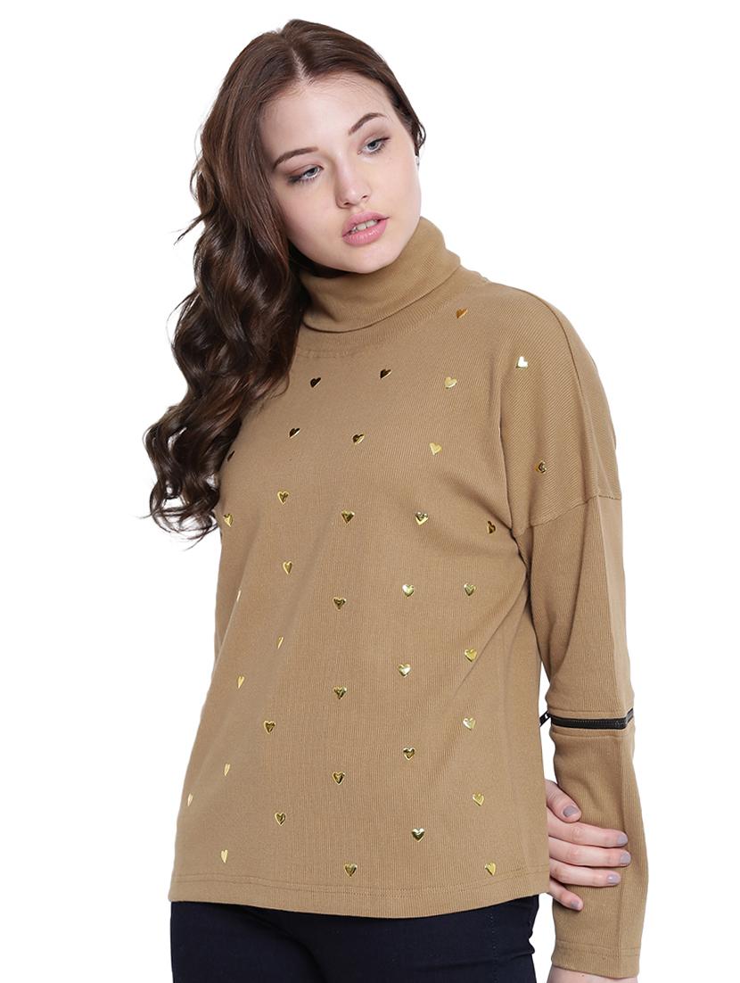 brown cotton sweatshirt - 12369848 - Zoom Image - 2