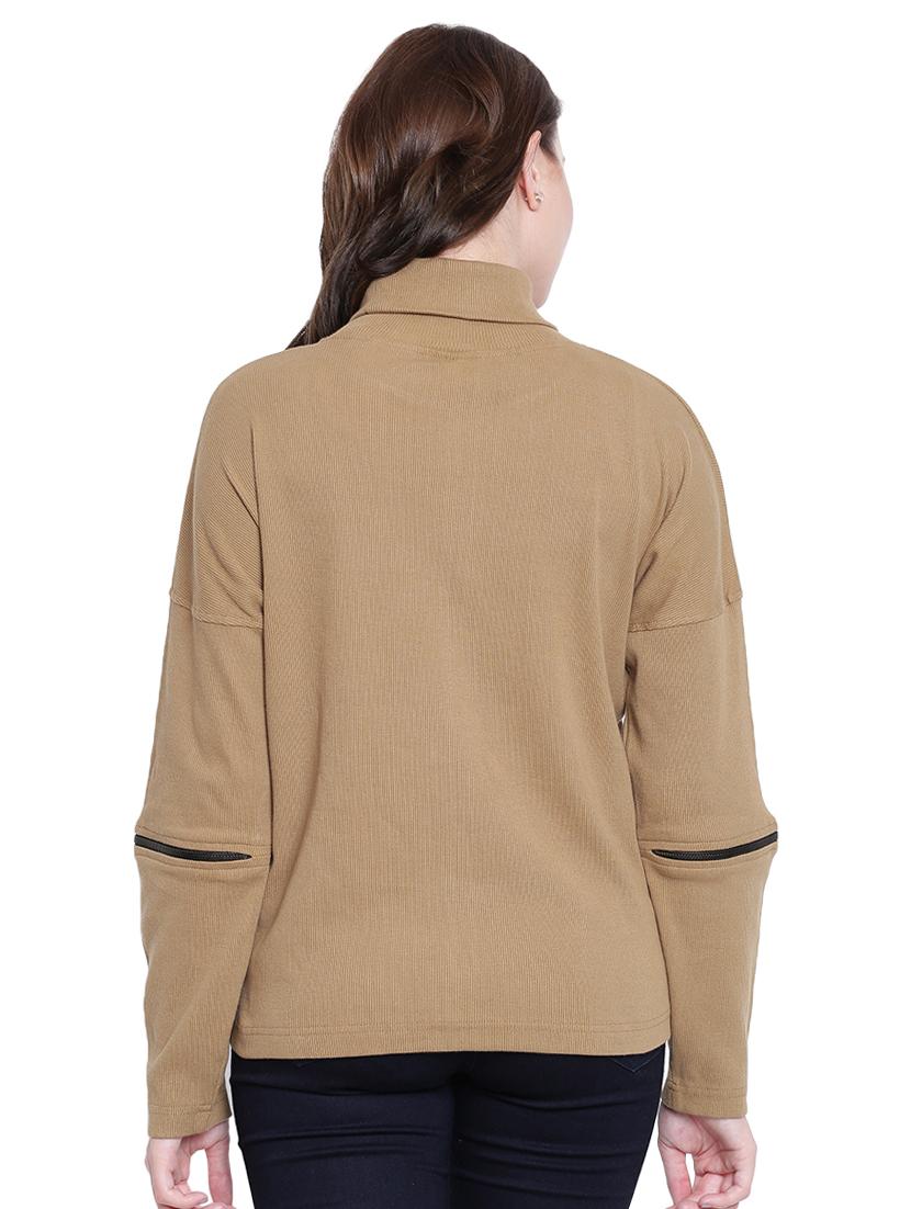 brown cotton sweatshirt - 12369848 - Zoom Image - 4