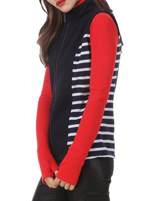 striped mock neck sweatshirt - 12369857 - Standard Image - 2
