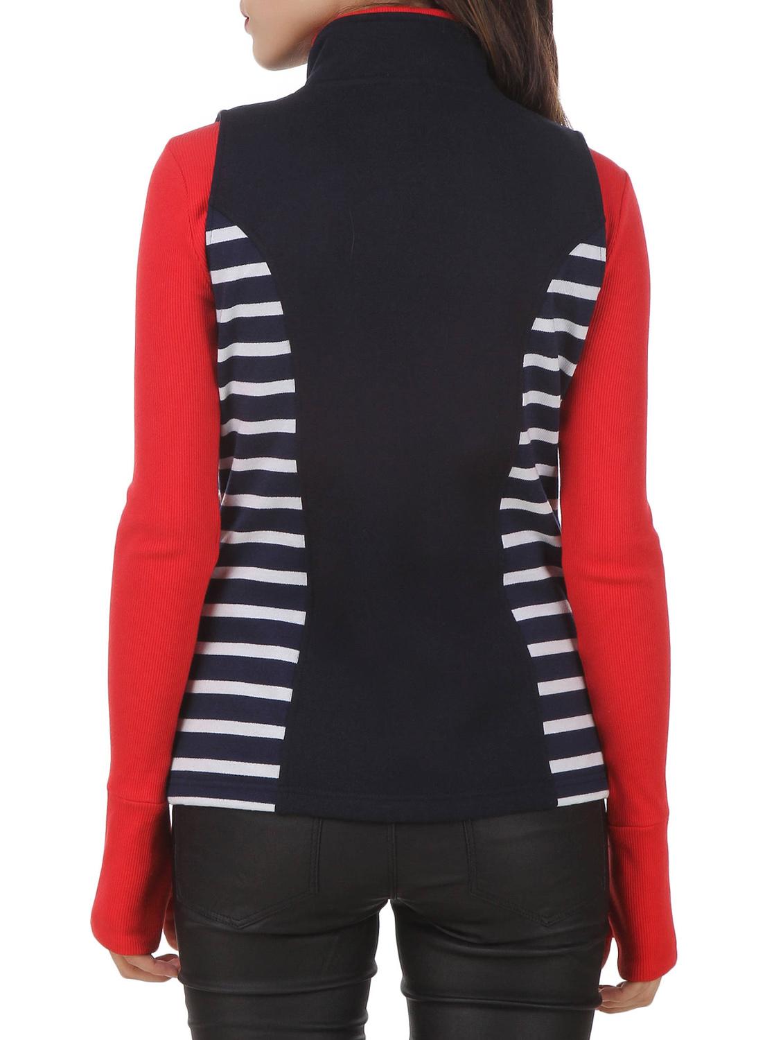 striped mock neck sweatshirt - 12369857 - Zoom Image - 3