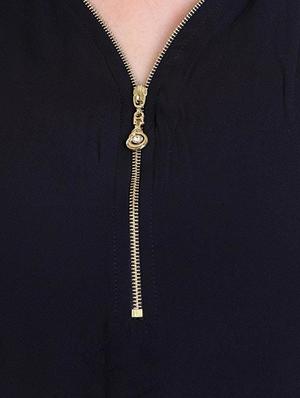 black georgette plus top - 12374263 - Standard Image - 4