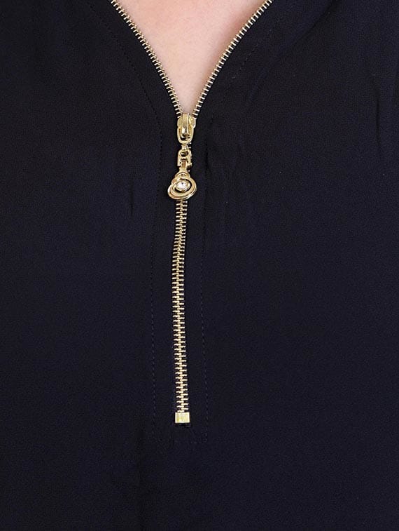 black georgette plus top - 12374263 - Zoom Image - 4