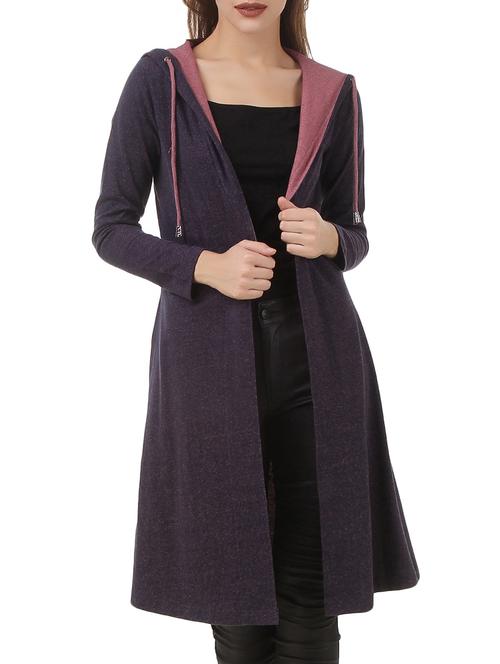 drawstring detail hooded shrug - 12375430 - Standard Image - 1