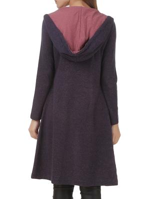 drawstring detail hooded shrug - 12375430 - Standard Image - 3