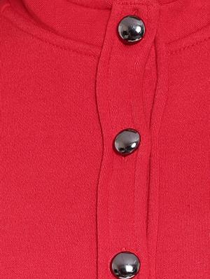 mandarin neck button up high low tunic - 12375435 - Standard Image - 6