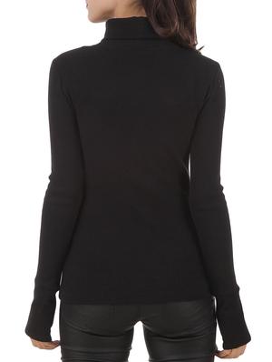 black cotton regular sweatshirt - 12375446 - Standard Image - 3