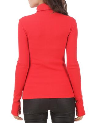 turtle neck solid top - 12375447 - Standard Image - 3