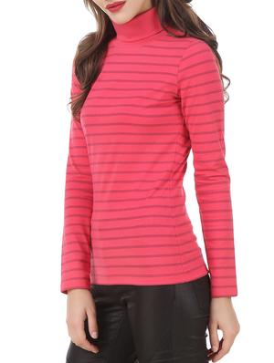 pink cotton striped pullover - 12375452 -  Standard Image - 1