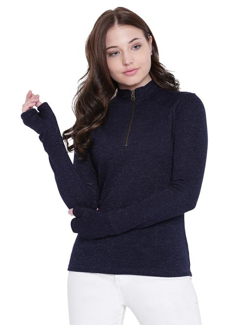 navy blue cotton pullover - 12375454 -  Standard Image - 0