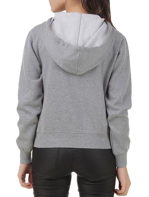 slogan print hooded sweatshirt - 12375458 - Standard Image - 3