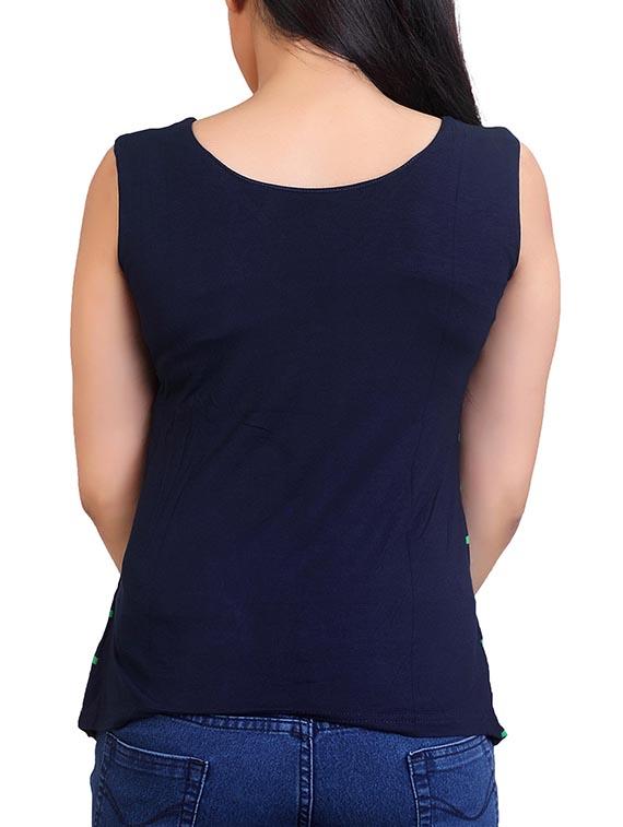 bow detail striped top - 12375846 - Zoom Image - 3