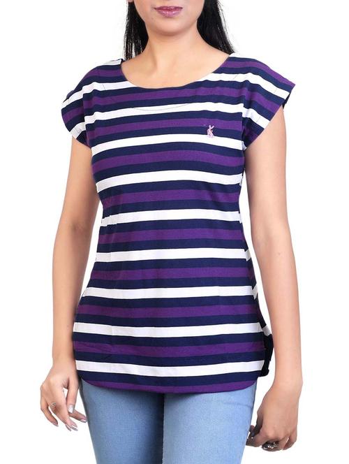 purple hosery top - 12375934 - Standard Image - 1