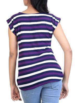 purple hosery top - 12375934 - Standard Image - 3