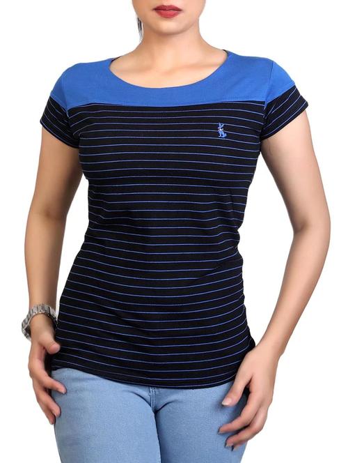 navy blue hosery top - 12376017 - Standard Image - 1