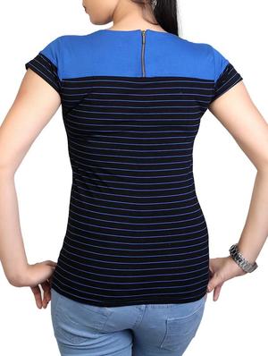 navy blue hosery top - 12376017 - Standard Image - 3