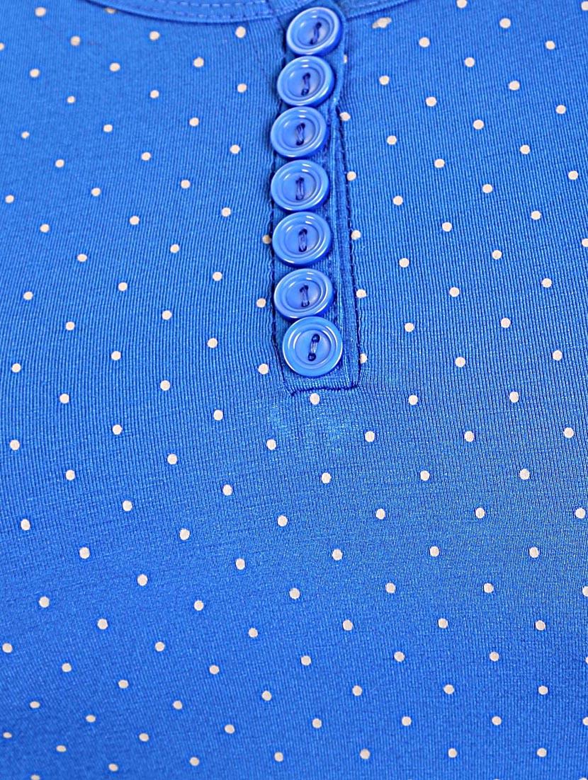 blue viscose top - 12376179 - Zoom Image - 4