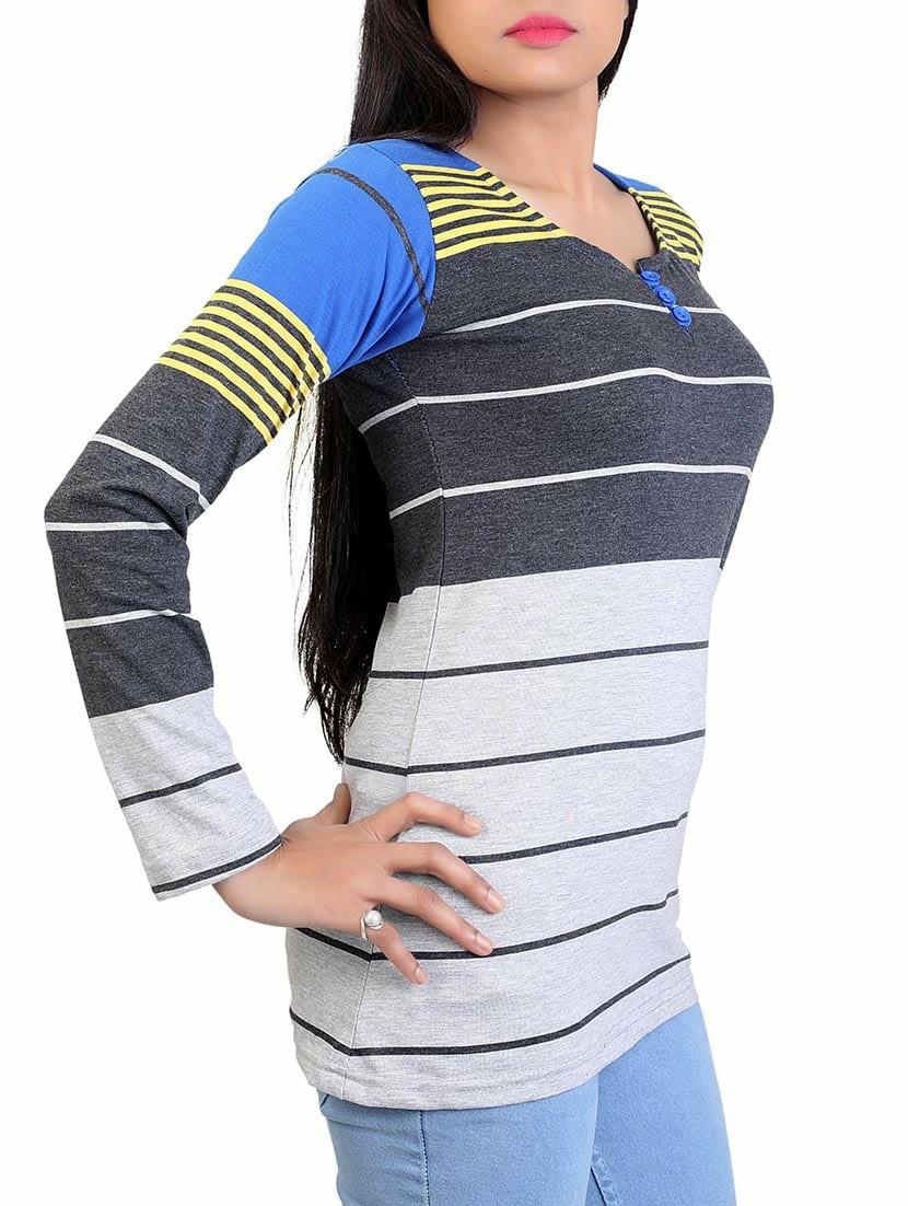 grey hosery top - 12376274 - Zoom Image - 2