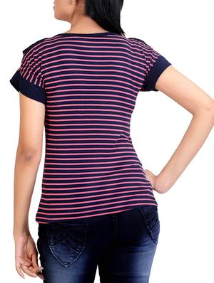 navy blue viscose top - 12376358 - Standard Image - 3