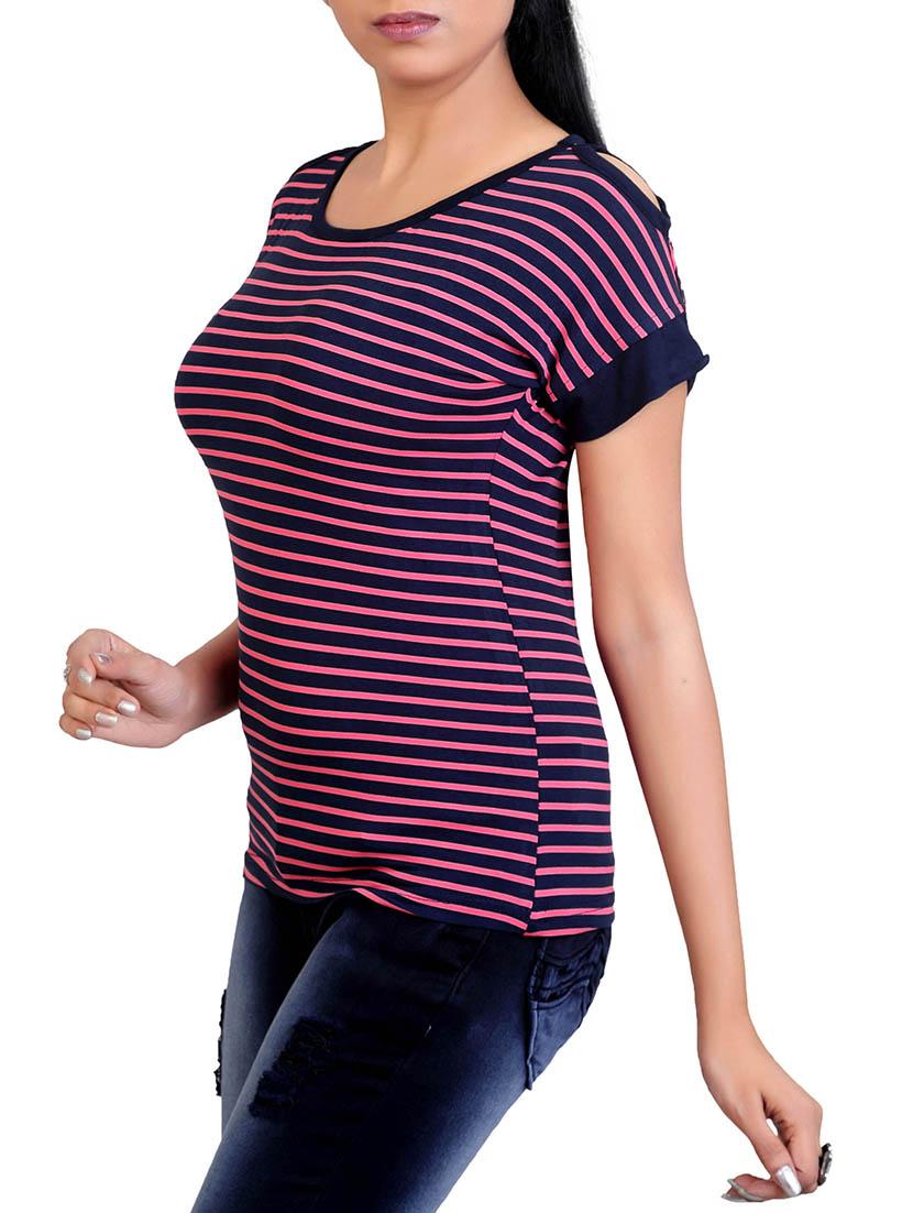 navy blue viscose top - 12376358 - Zoom Image - 2