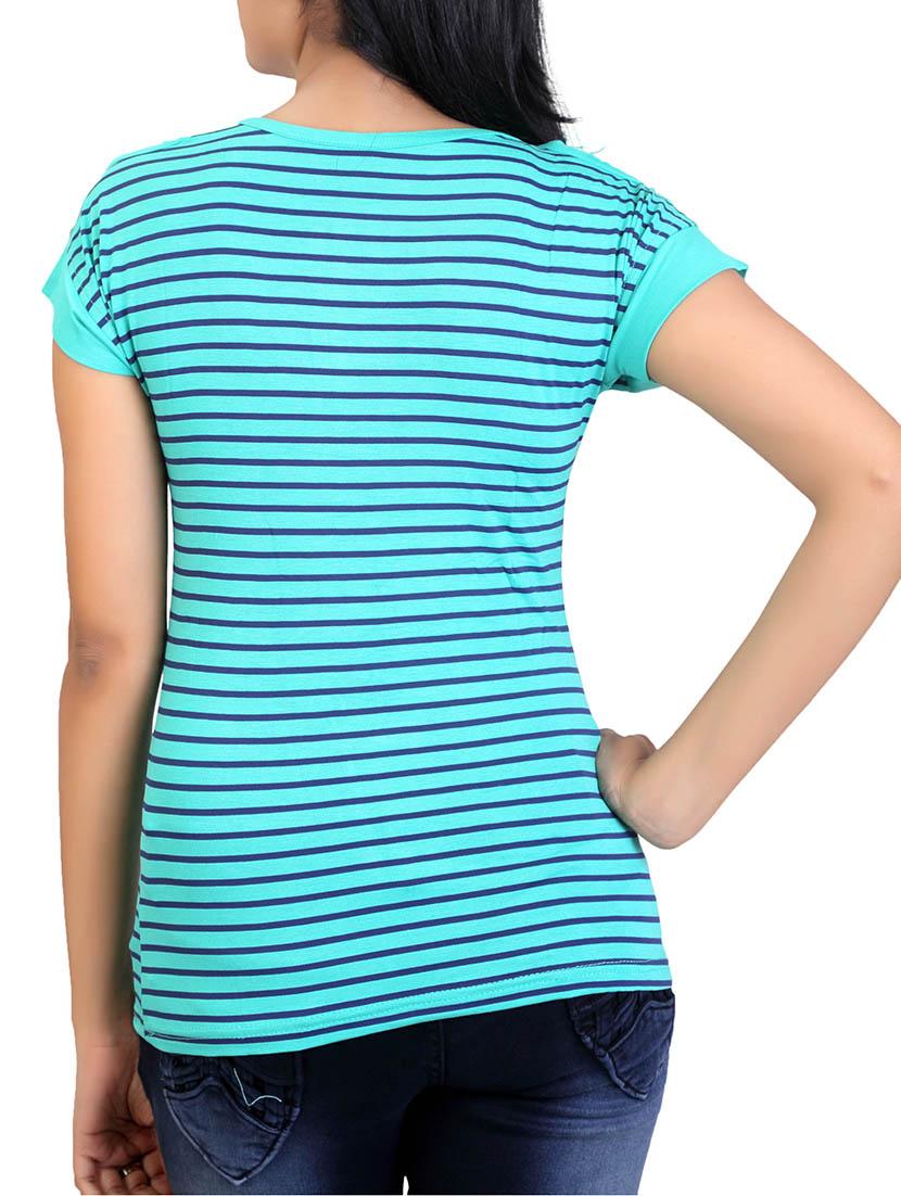 light blue viscose top - 12376359 - Zoom Image - 3