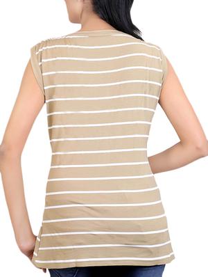 beige viscose top - 12376381 - Standard Image - 3